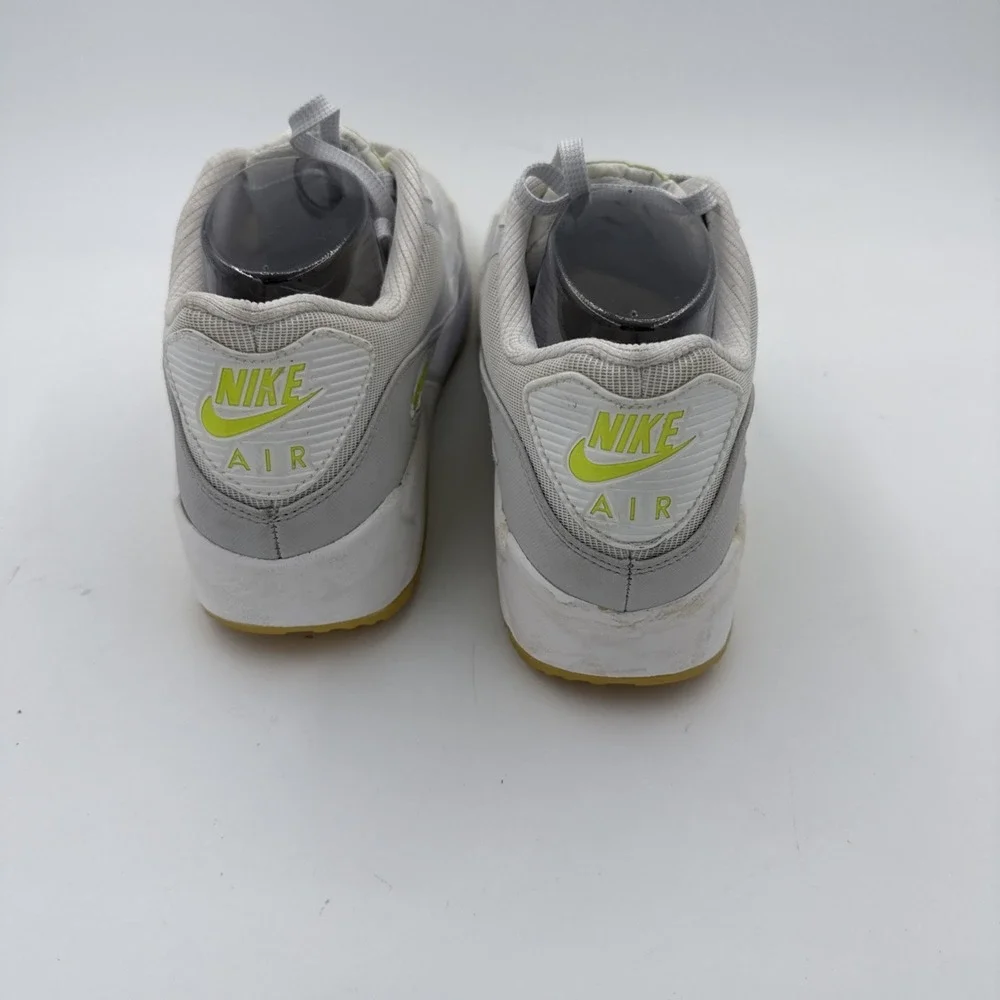 Nike Air Max 90 CMFT Tape White Neon Yellow Sz 9.5
